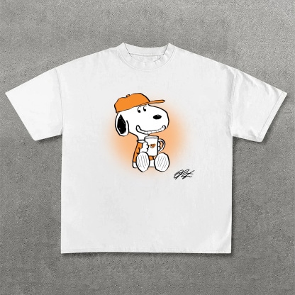 Popular Racing Driver Cartoon Print Casual Short Sleeves 16