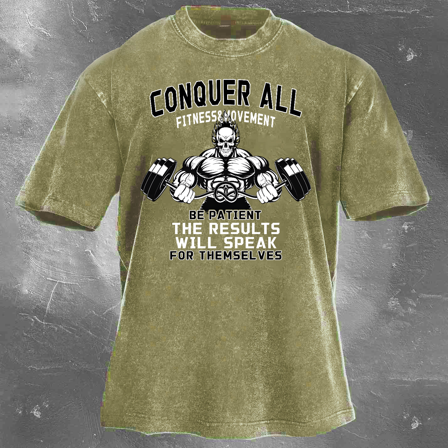 The Results Will Speak Unisex Vintage Washed T-Shirt