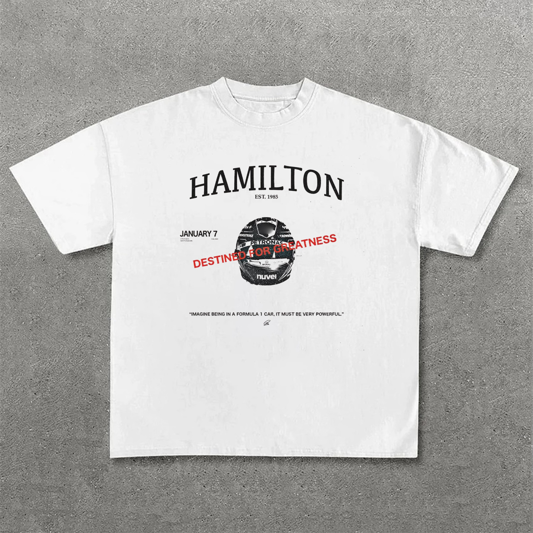 Super Popular Racing Driver Print Short Sleeves 03