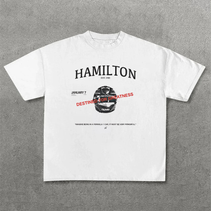 Super Popular Racing Driver Print Short Sleeves 03