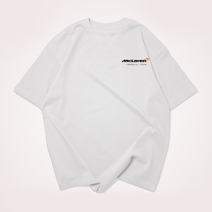 Classic Racing Race Car Team Street Print Pure Cotton Casual T-Shirt 02