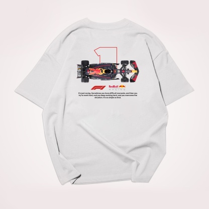 Classic Racing Race Car Team Street Print Pure Cotton Casual T-Shirt 10