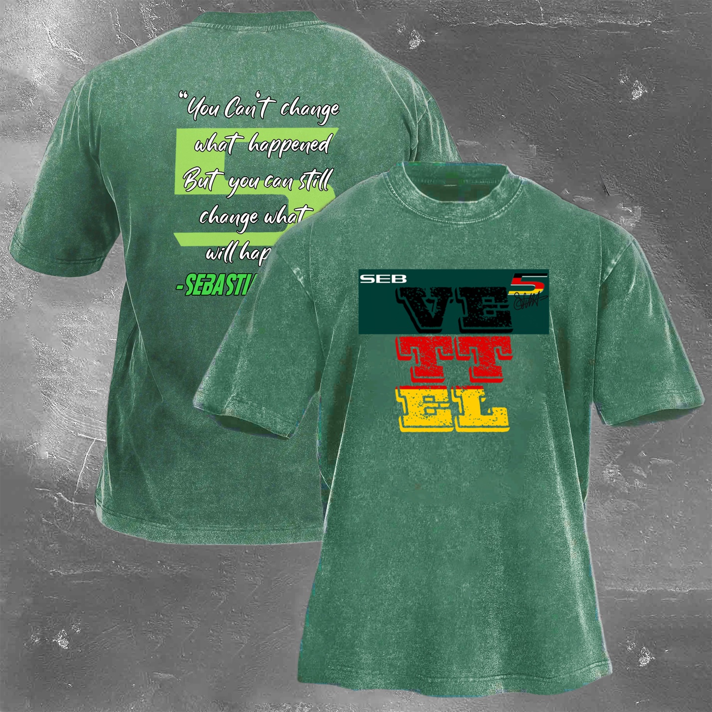 Racing Legend Vintage Cotton Washed T-Shirt 035