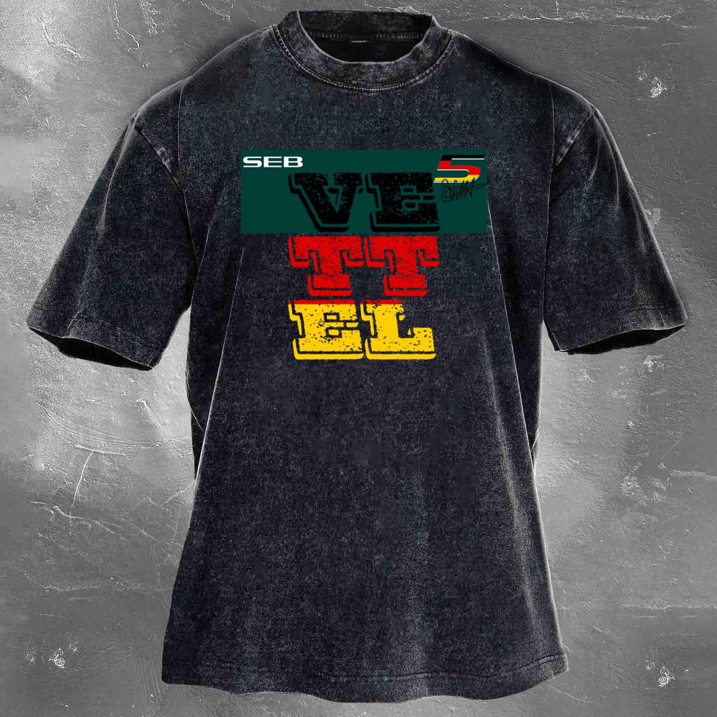 Racing Legend Vintage Cotton Washed T-Shirt 035