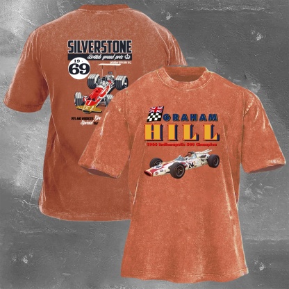 Racing Legend Vintage Cotton Washed T-Shirt 025