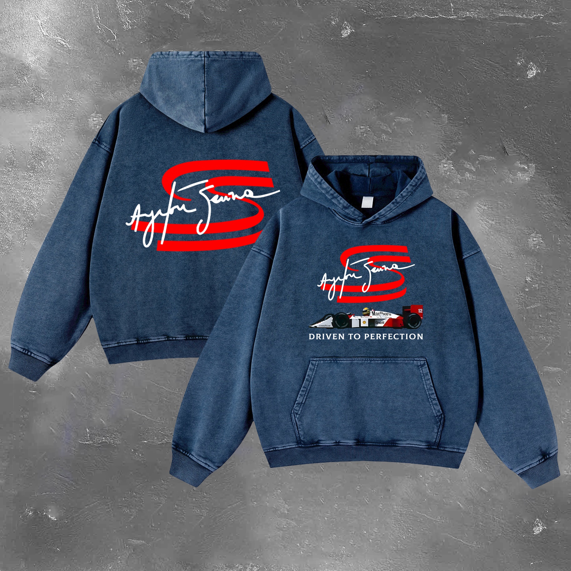 Racing Legend Vintage Washed Hoodie 10