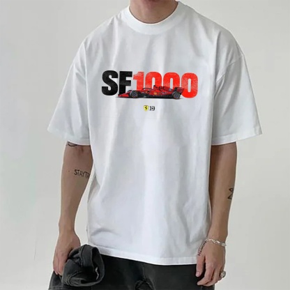 Popular Race Team Street Print Pure Cotton Casual T-Shirt 04