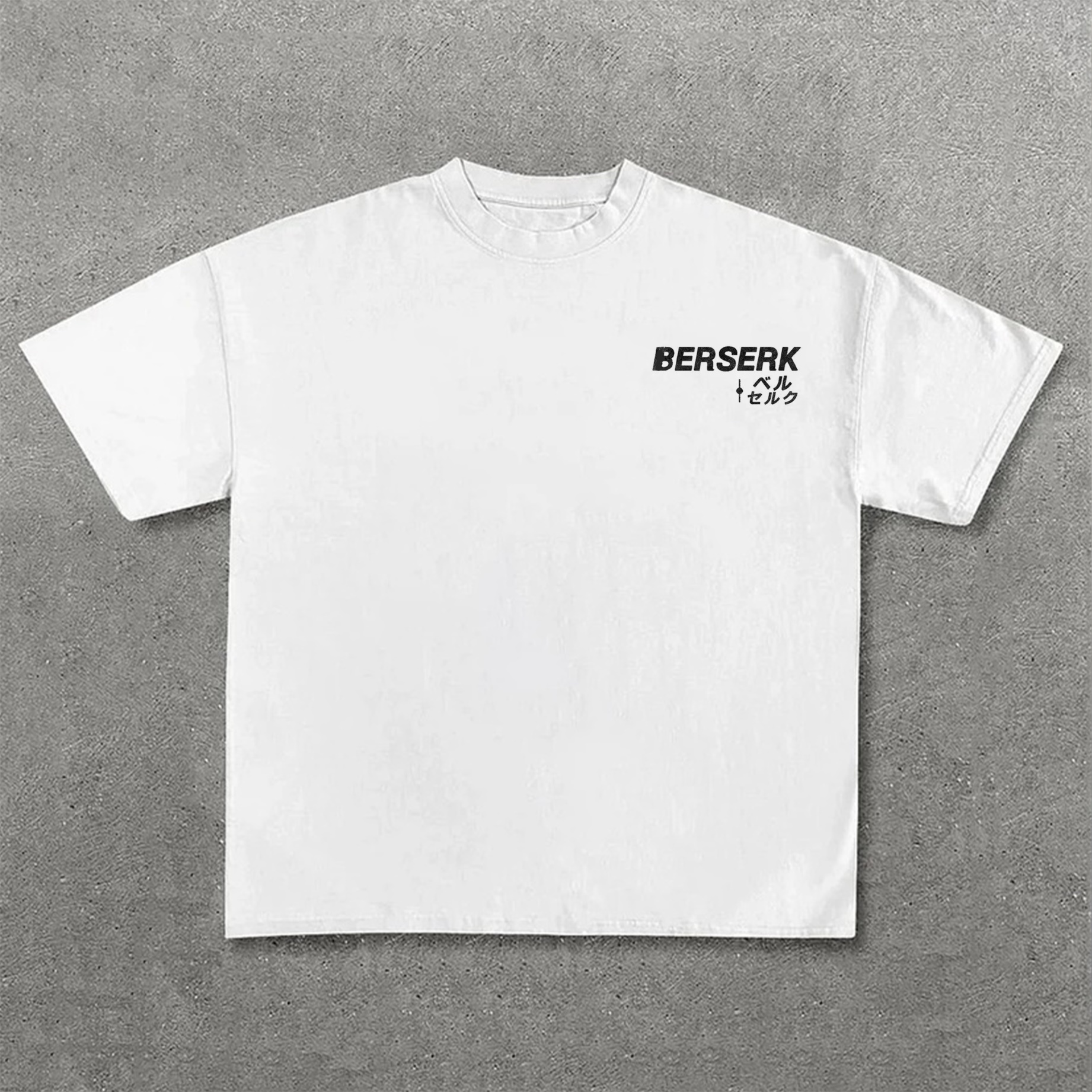 Dark Anime Print Pure Cotton Casual Short Sleeves 03