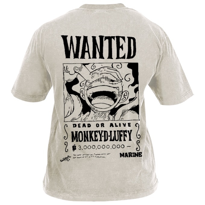 Classic Popular Anime Print Retro Washed Short Sleeves 06