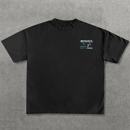 Super Race Team Print Pure Cotton Casual T-Shirt 02