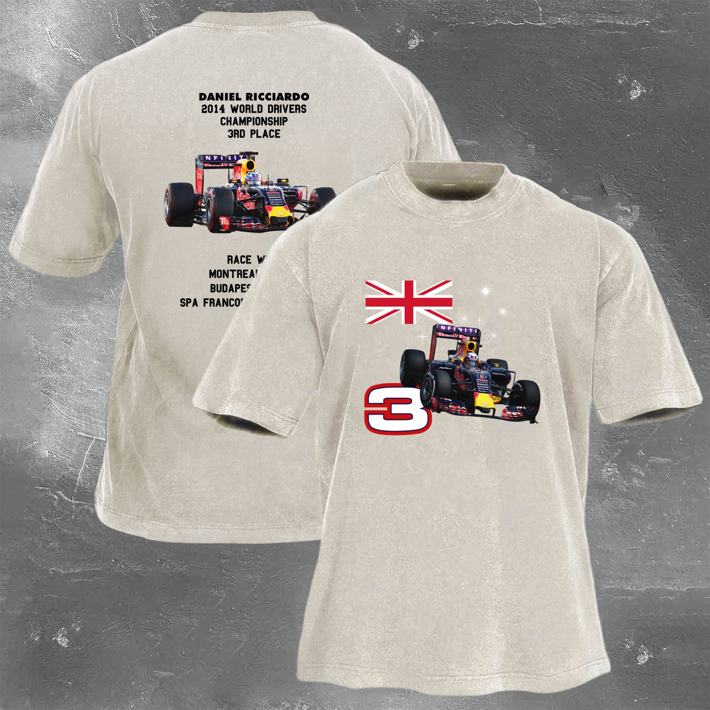 Racing Legend Vintage Cotton Washed T-Shirt 039