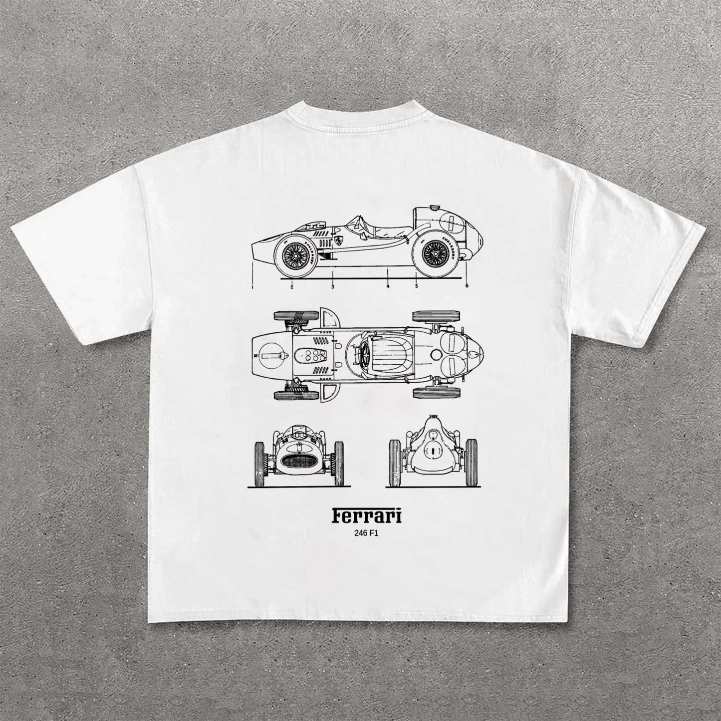 Popular Race Team Street Print Pure Cotton Casual T-Shirt 05