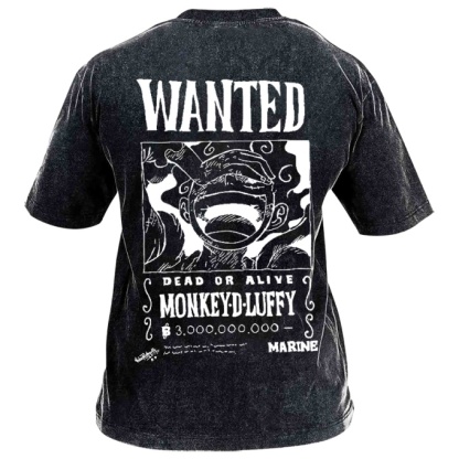 Classic Popular Anime Print Retro Washed Short Sleeves 06