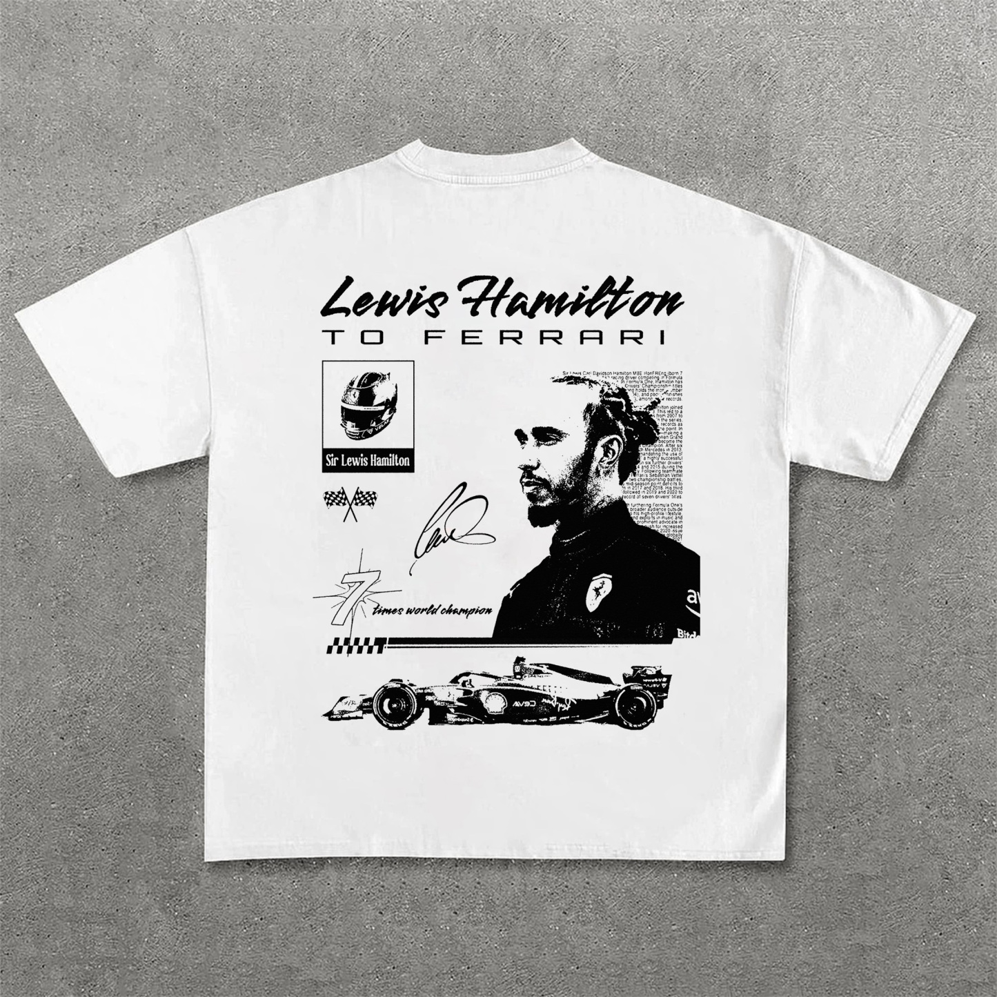 Super Popular Racing Driver Print Short Sleeves 02