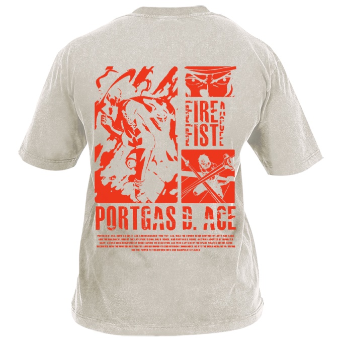 Classic Popular Anime Print Retro Washed Short Sleeves 03