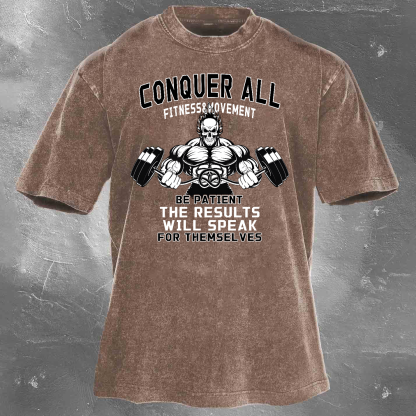 The Results Will Speak Unisex Vintage Washed T-Shirt