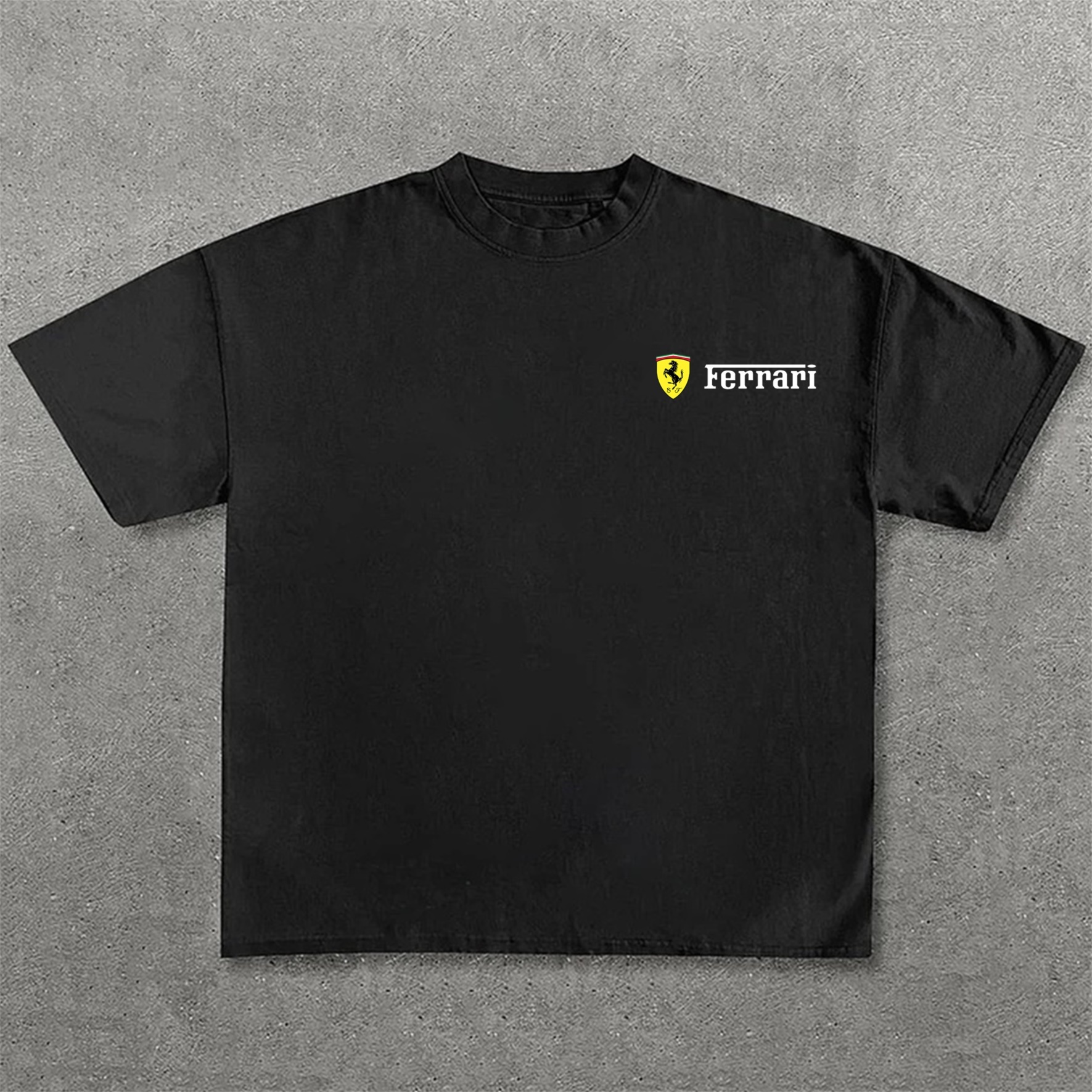 Classic Racing Race Car Team Street Print Pure Cotton Casual T-Shirt 01