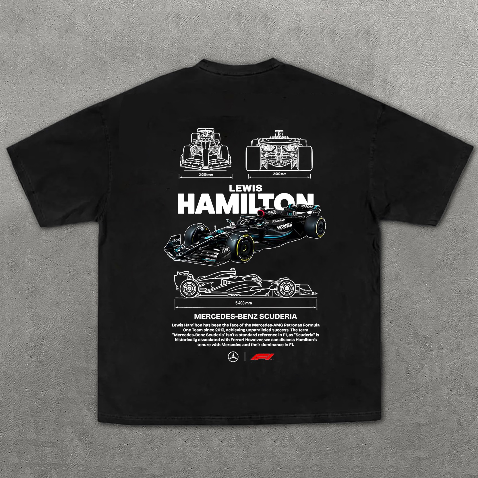 Popular Race Team Street Print Pure Cotton Casual T-Shirt 01