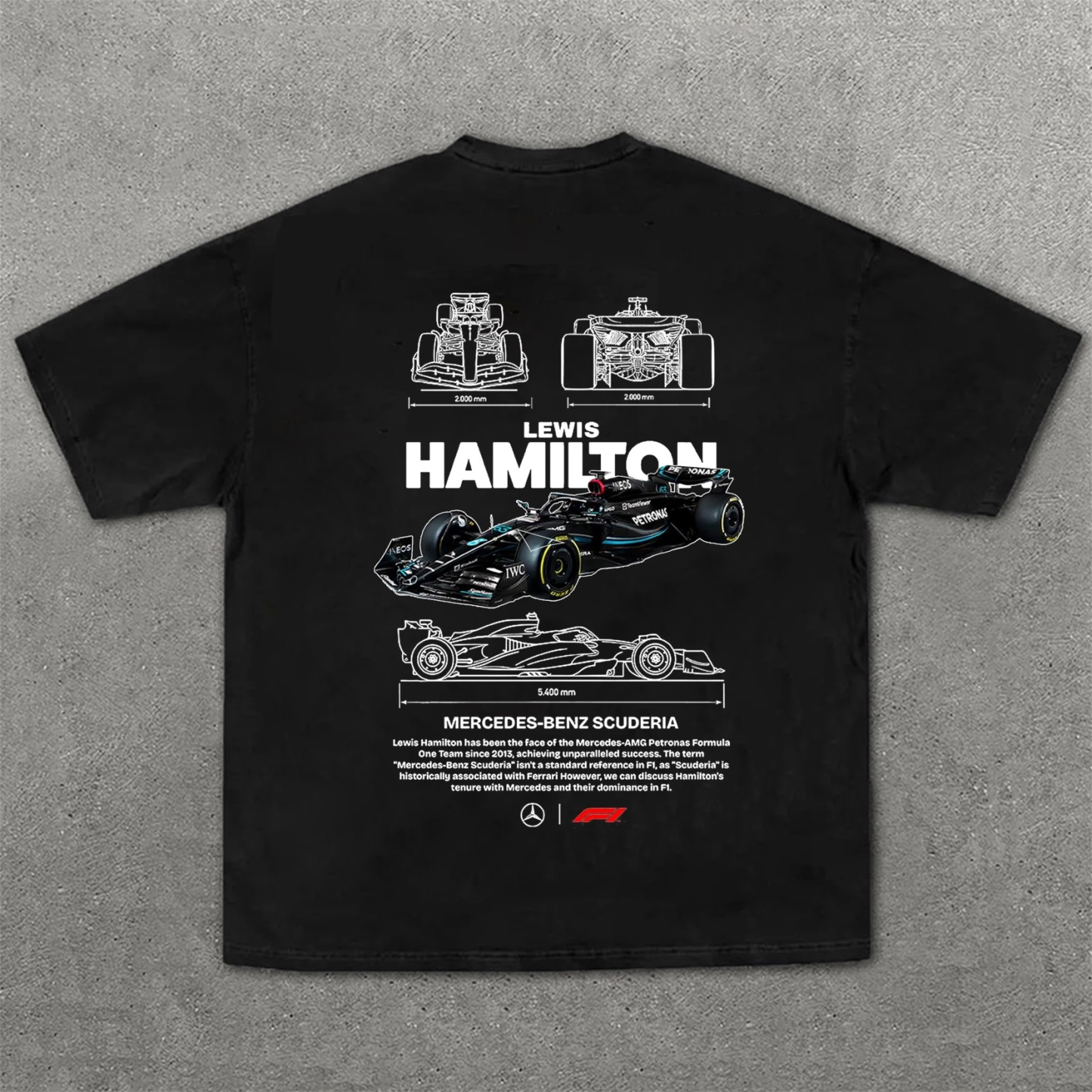 Popular Race Team Street Print Pure Cotton Casual T-Shirt 01