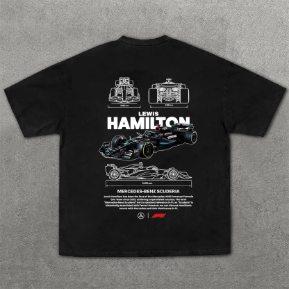 Popular Race Team Street Print Pure Cotton Casual T-Shirt 01