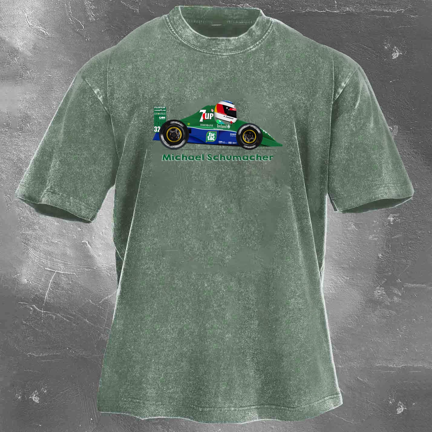 Racing Legend Vintage Cotton Washed T-Shirt 022