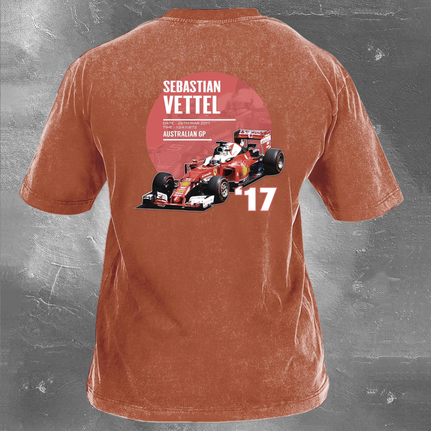 Racing Legend Vintage Cotton Washed T-Shirt 034