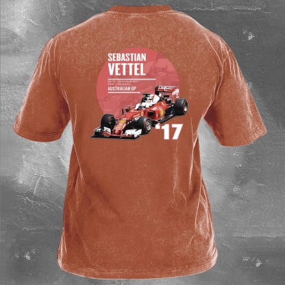 Racing Legend Vintage Cotton Washed T-Shirt 034
