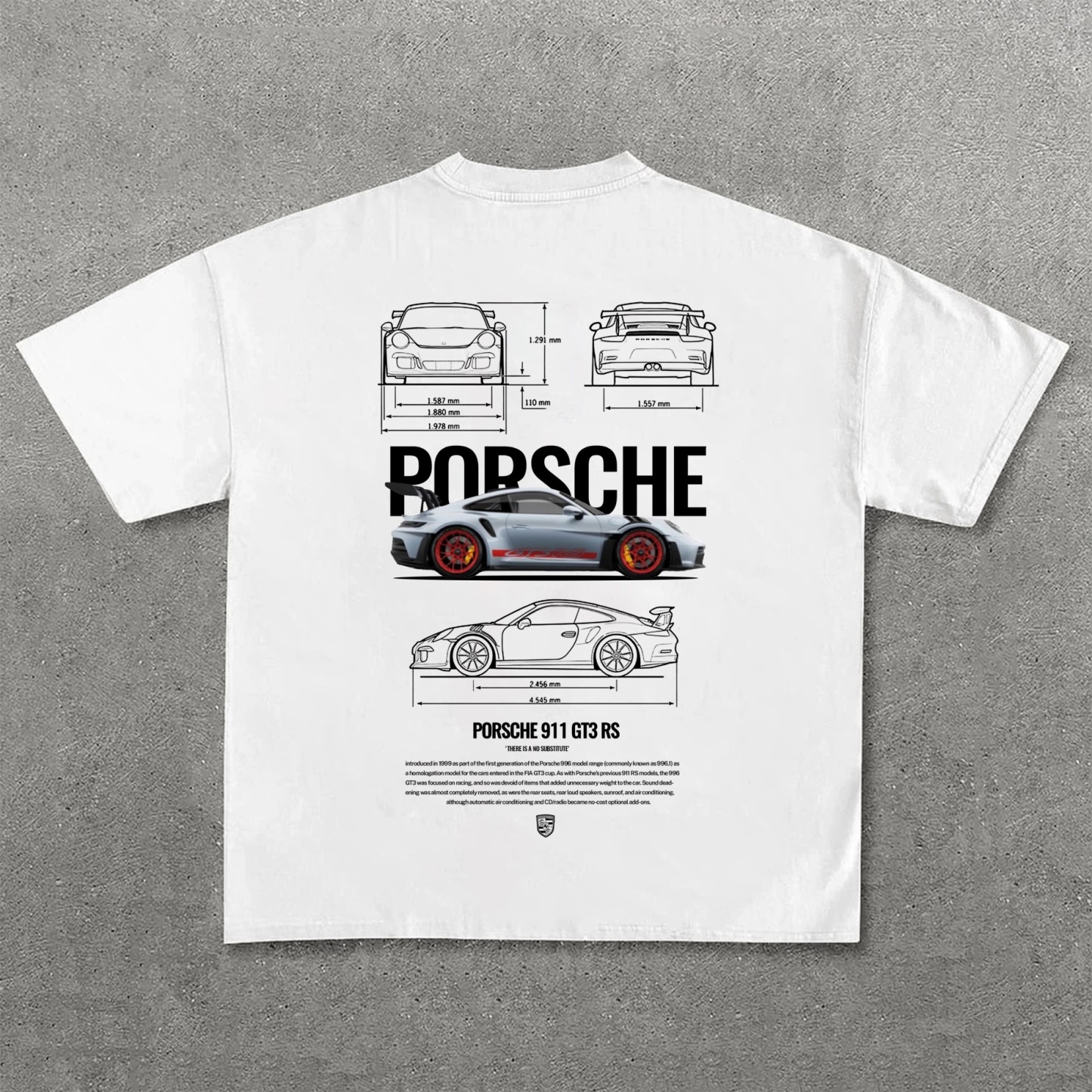 Classic Sports Car Street Print Pure Cotton Casual Short Sleeves 04