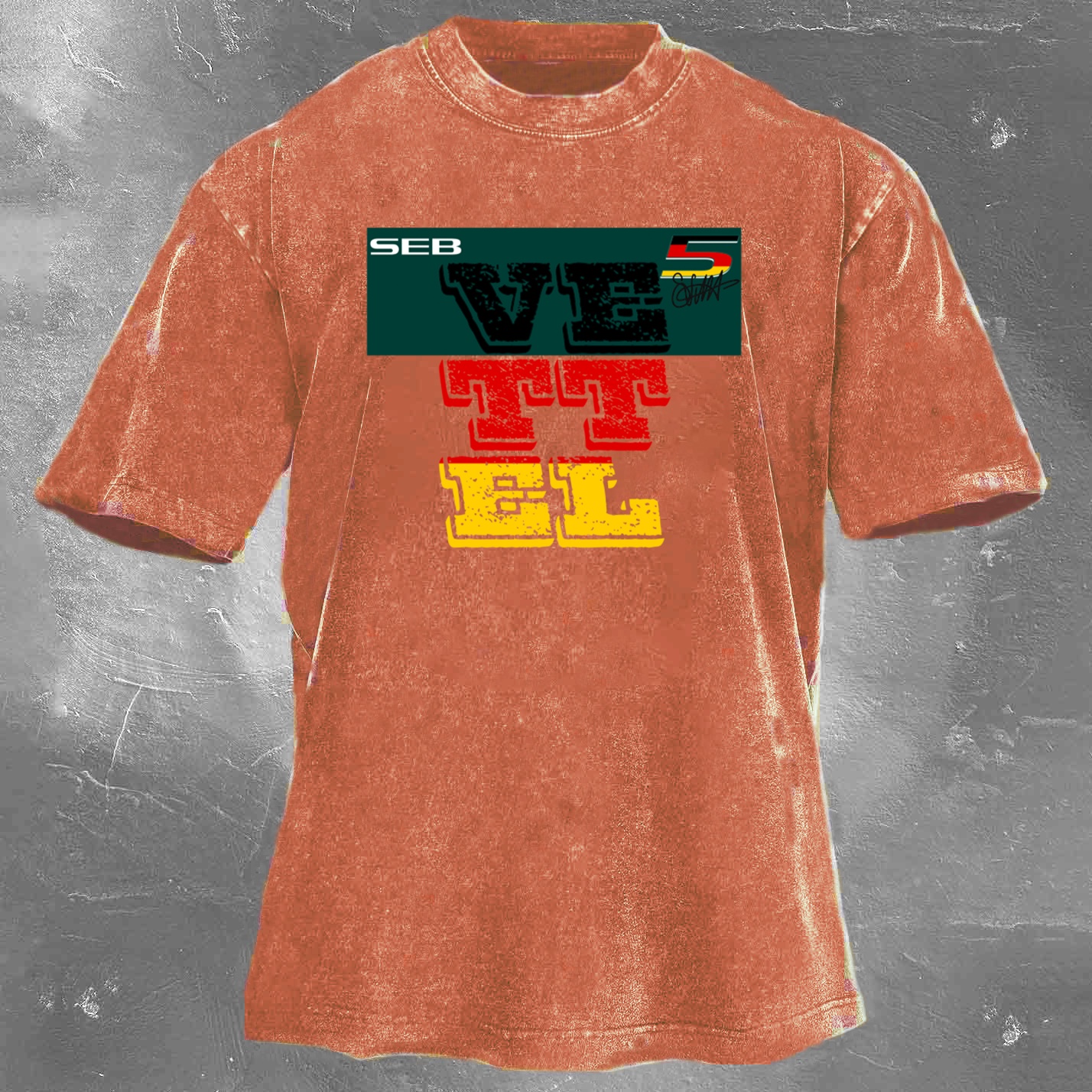 Racing Legend Vintage Cotton Washed T-Shirt 035