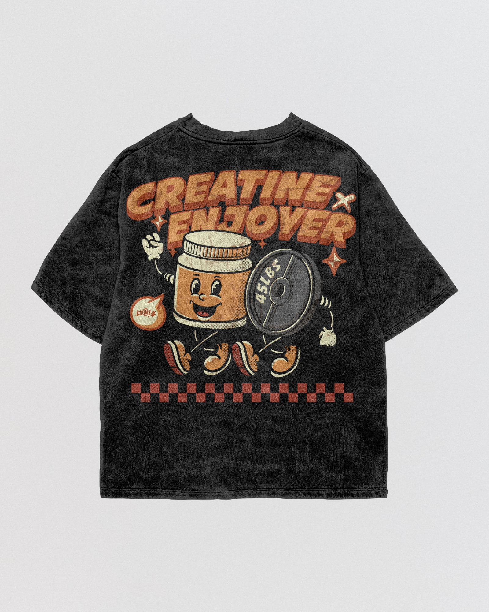 Creatine Enjoyer Acid Wash Oversize Tee