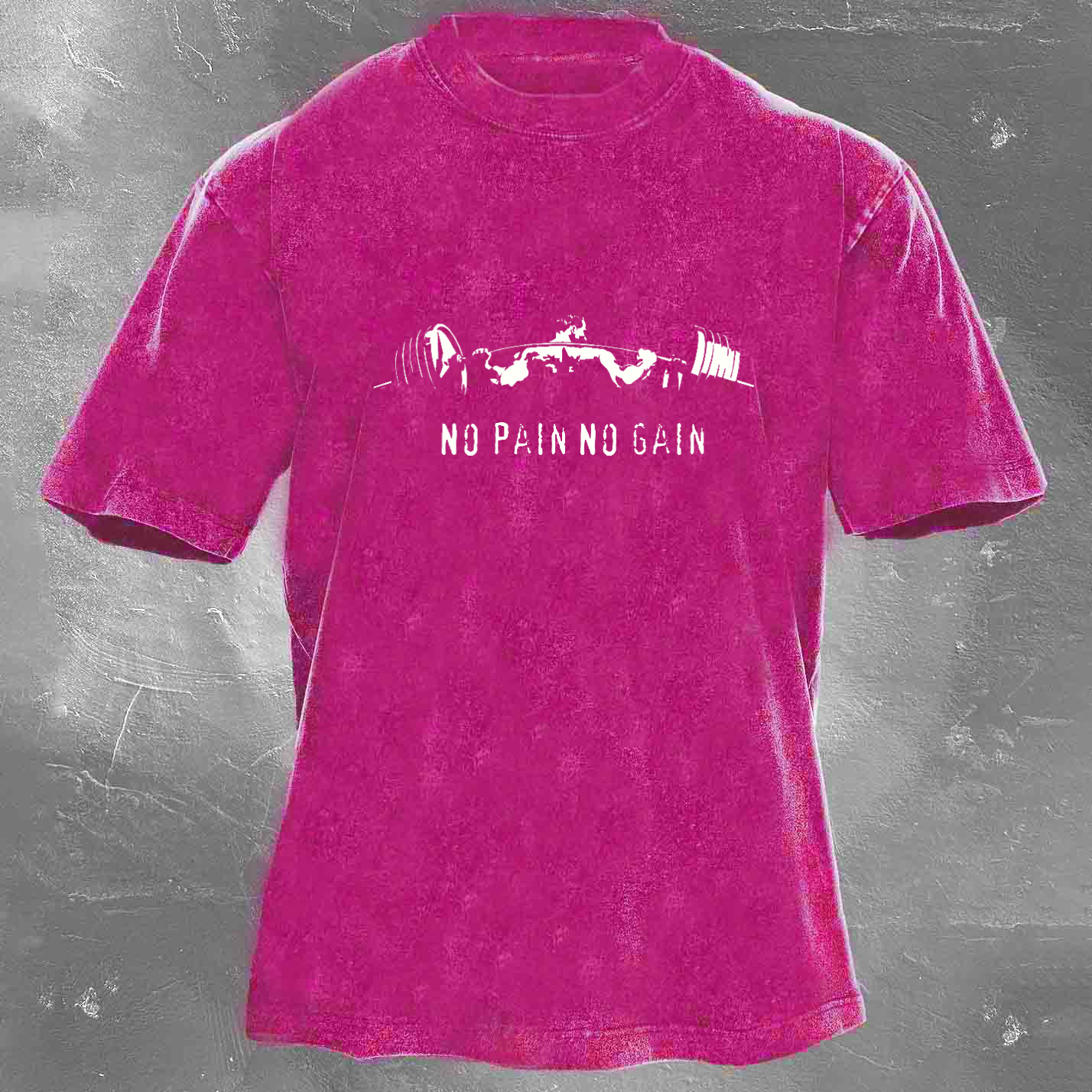 NO PAIN NO GAIN Men's Washed T-shirt