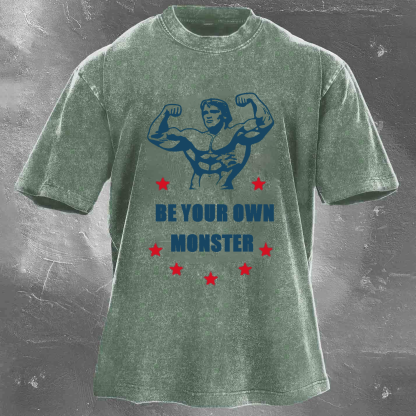 BE YOUR OWN MONSTER Unisex Washed T-shirt