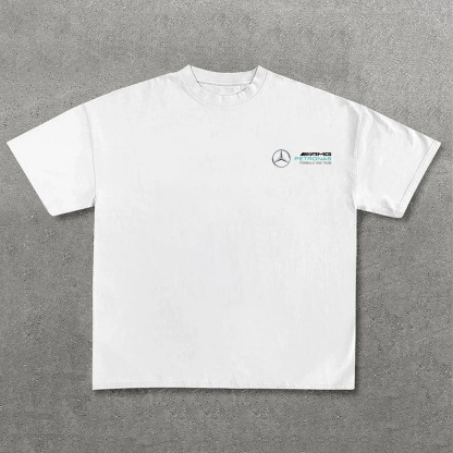 Popular Race Team Street Print Pure Cotton Casual T-Shirt 01