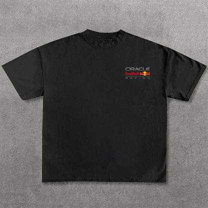 Popular Race Team Street Print Pure Cotton Casual T-Shirt 08