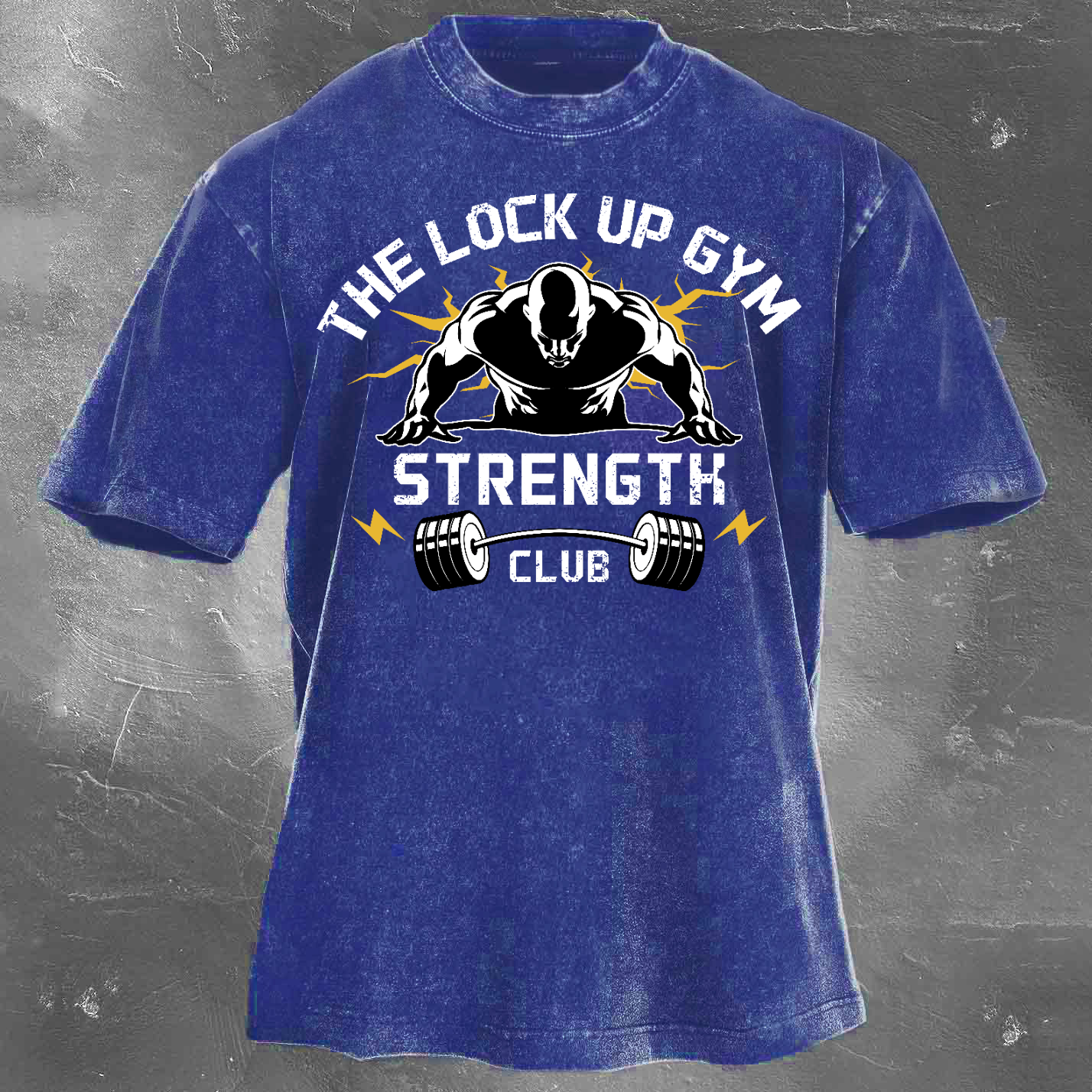 The Lock Up Gym Strength Unisex Vintage Washed T-Shirt