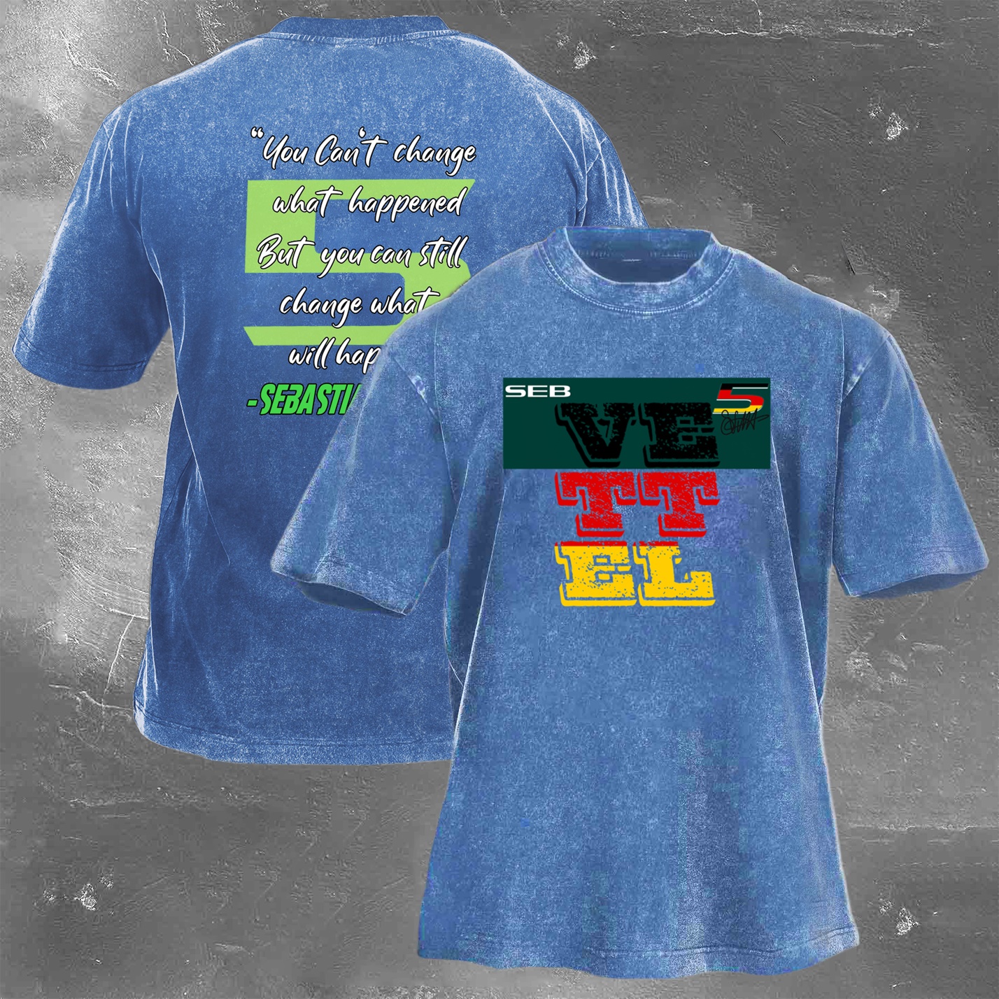 Racing Legend Vintage Cotton Washed T-Shirt 035