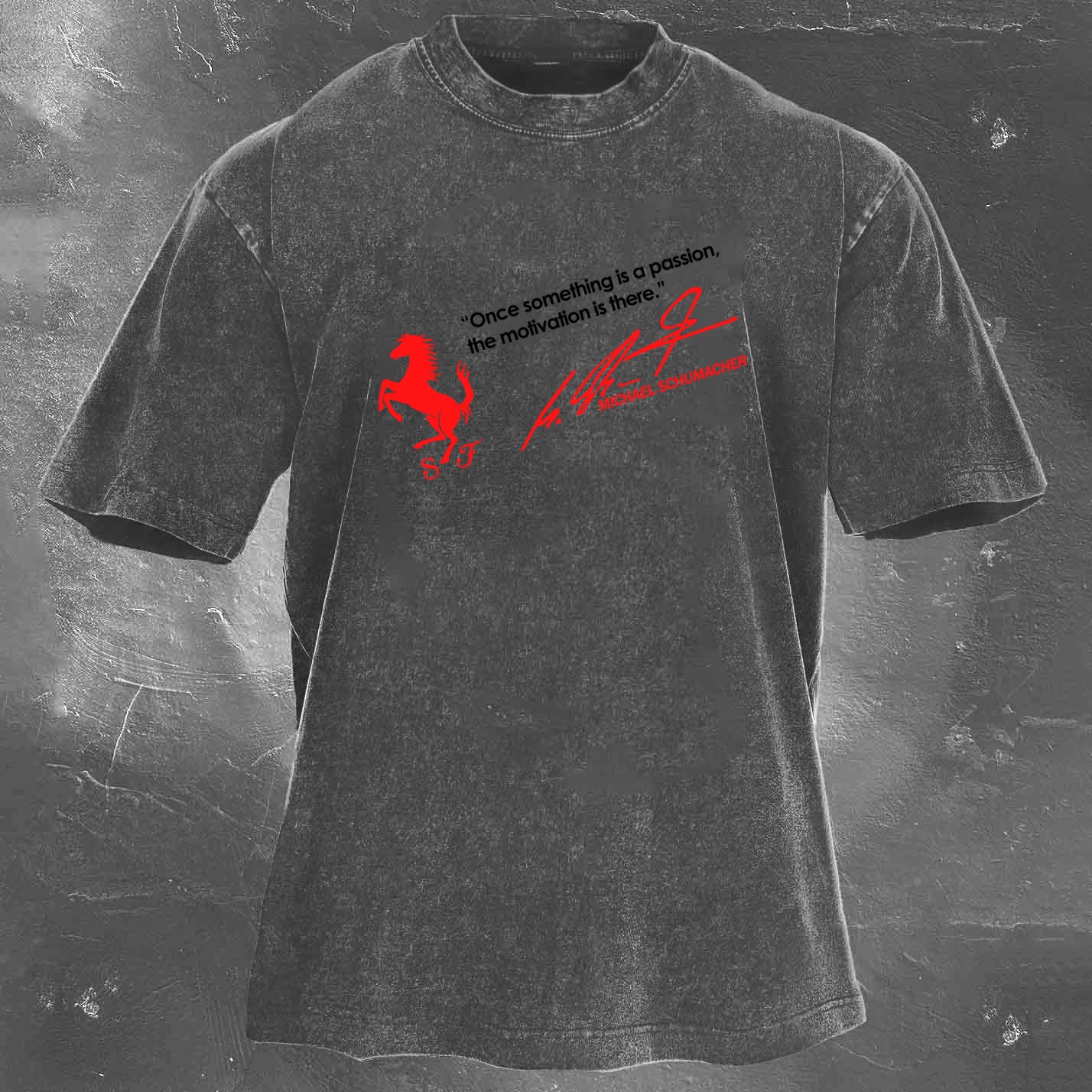 Racing Legend Vintage Cotton Washed T-Shirt 023