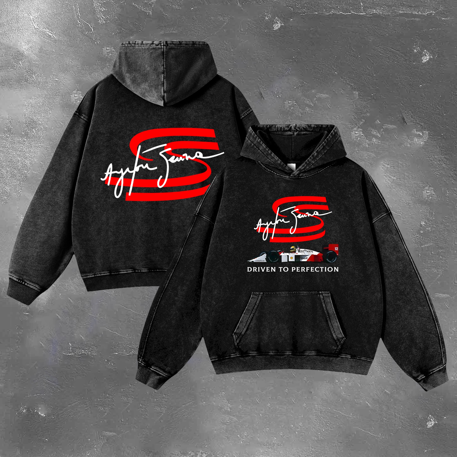 Racing Legend Vintage Washed Hoodie 10