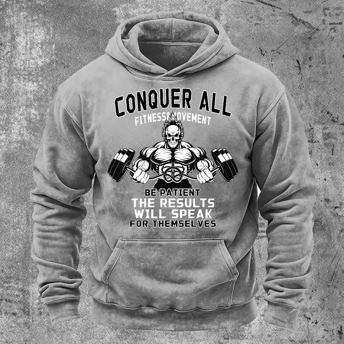 The Results Will Speak Men's Washed Pocket Hoodie