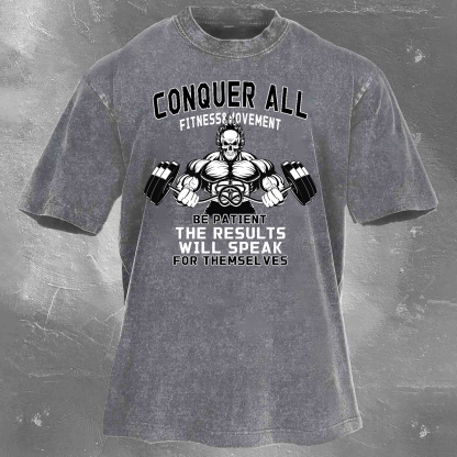 The Results Will Speak Unisex Vintage Washed T-Shirt