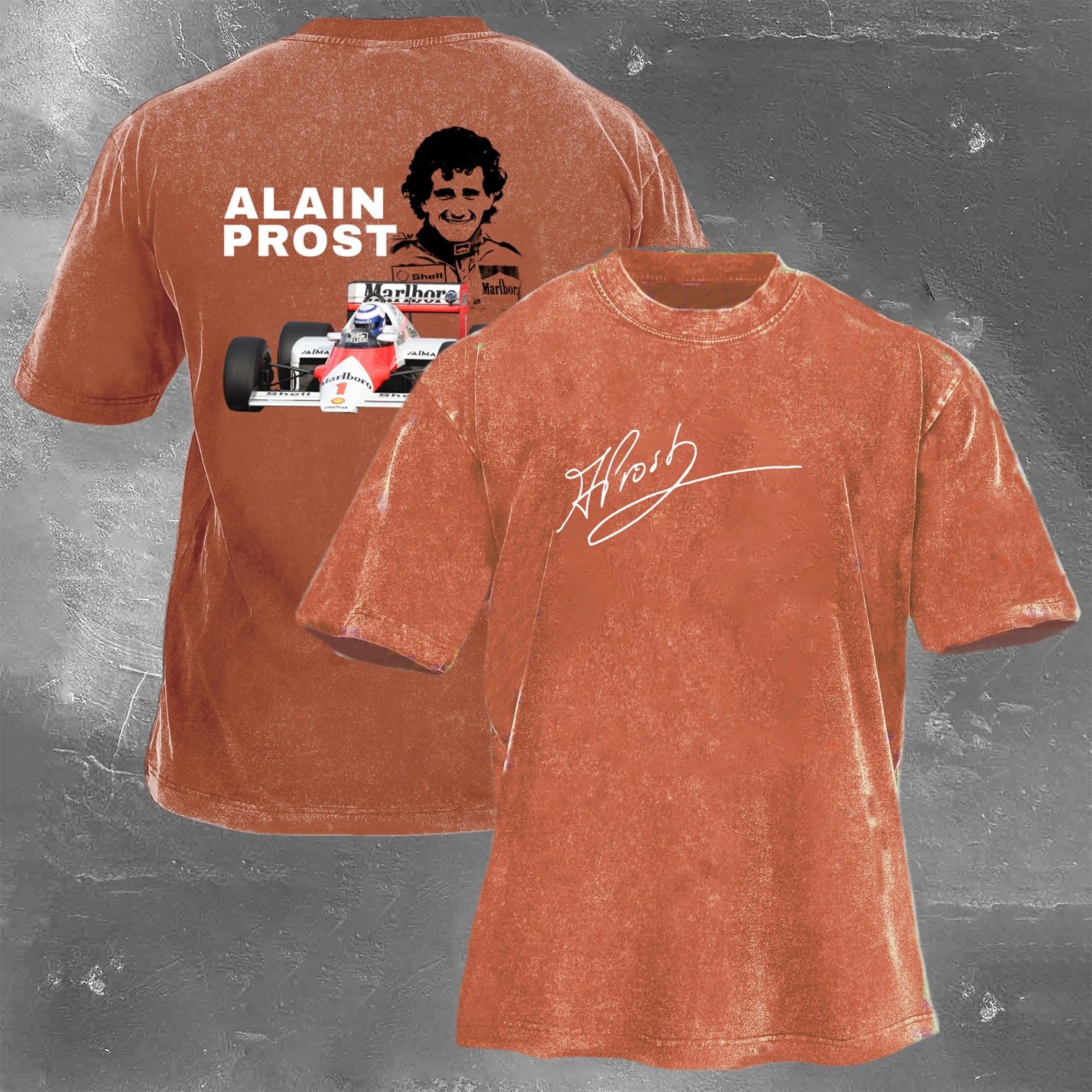 Racing Legend Vintage Cotton Washed T-Shirt 031