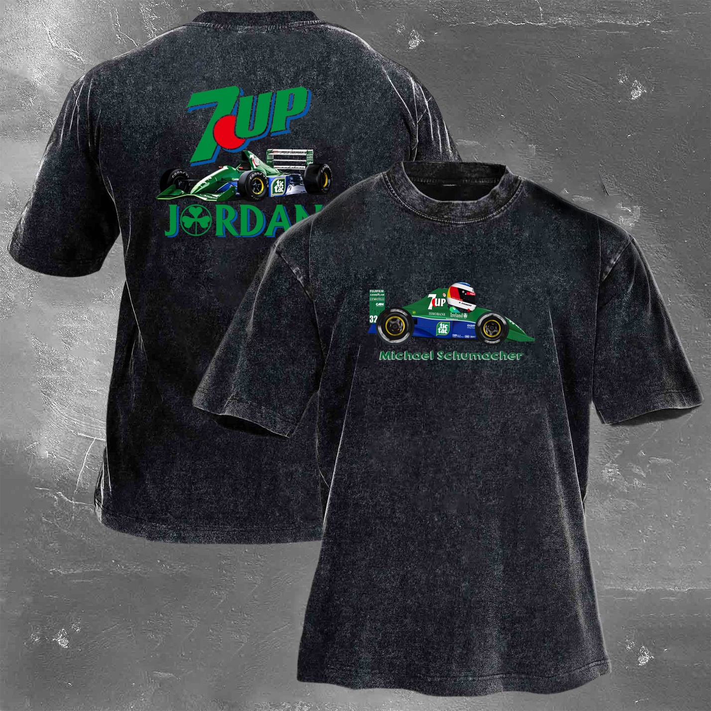 Racing Legend Vintage Cotton Washed T-Shirt 022