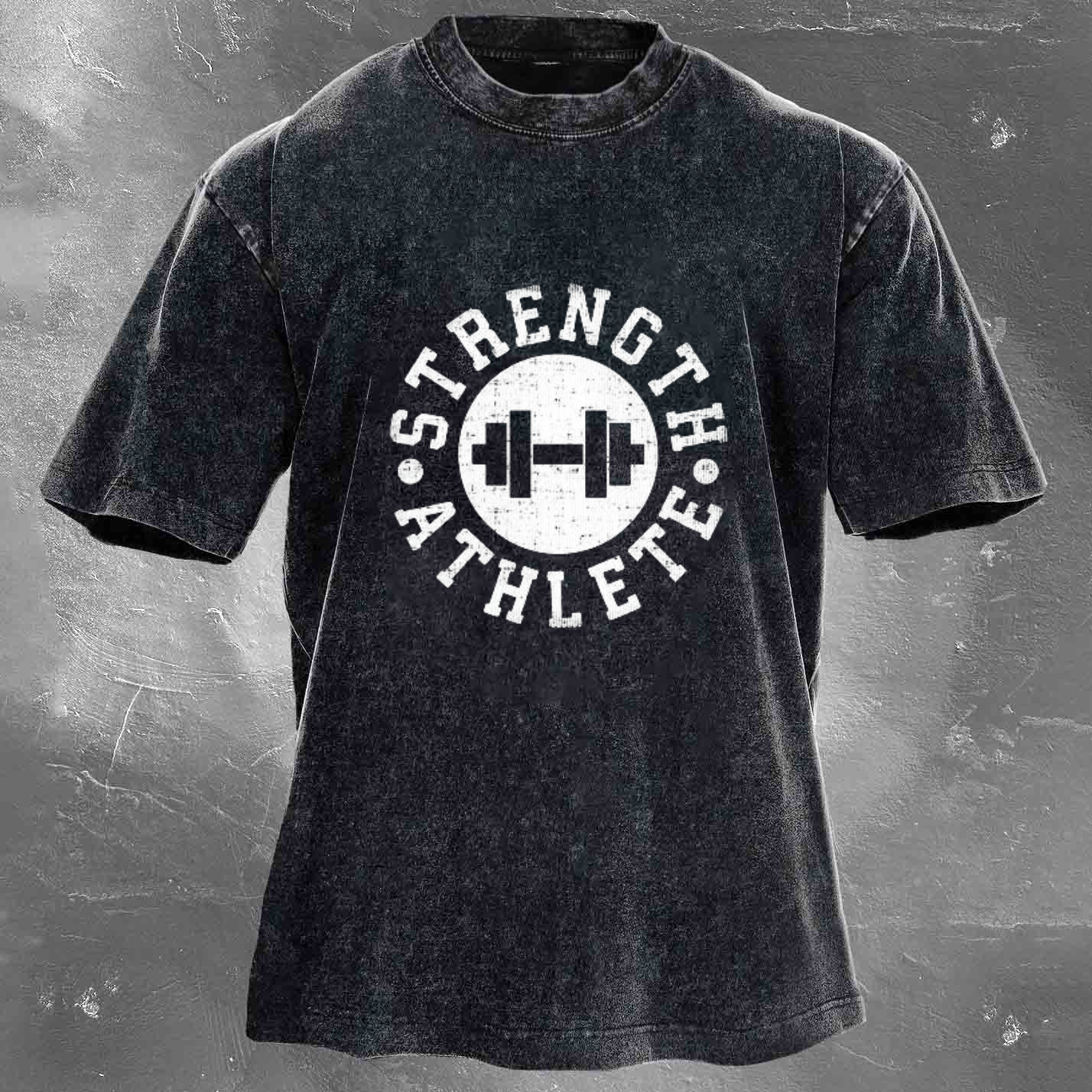 STRENGTH ATHLETE Men's Washed T-shirt