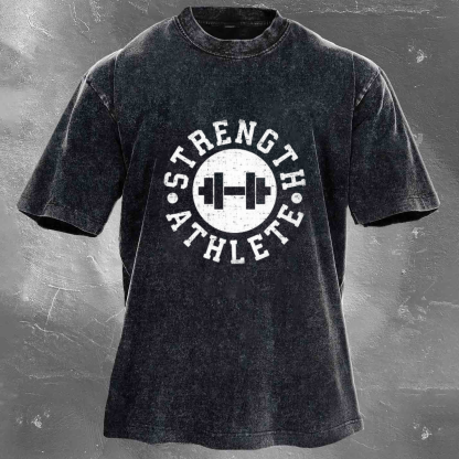 STRENGTH ATHLETE Men's Washed T-shirt