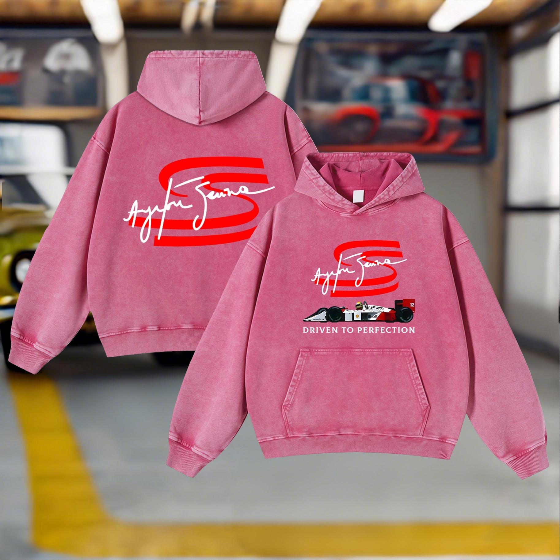 Racing Legend Vintage Washed Hoodie 10