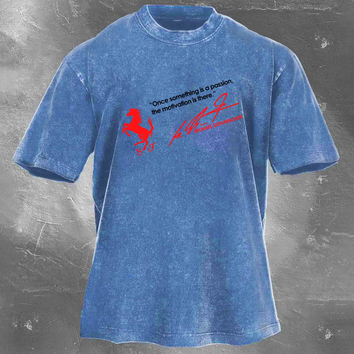 Racing Legend Vintage Cotton Washed T-Shirt 023