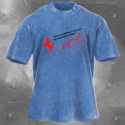 Racing Legend Vintage Cotton Washed T-Shirt 023