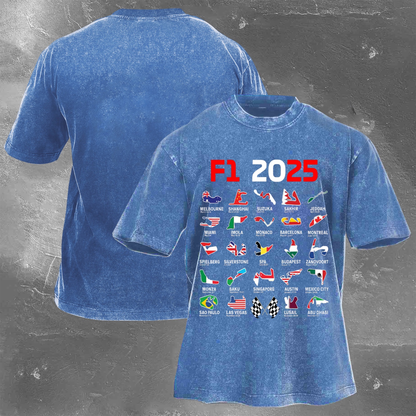 Racing Fan Vintage Washed Tee 05