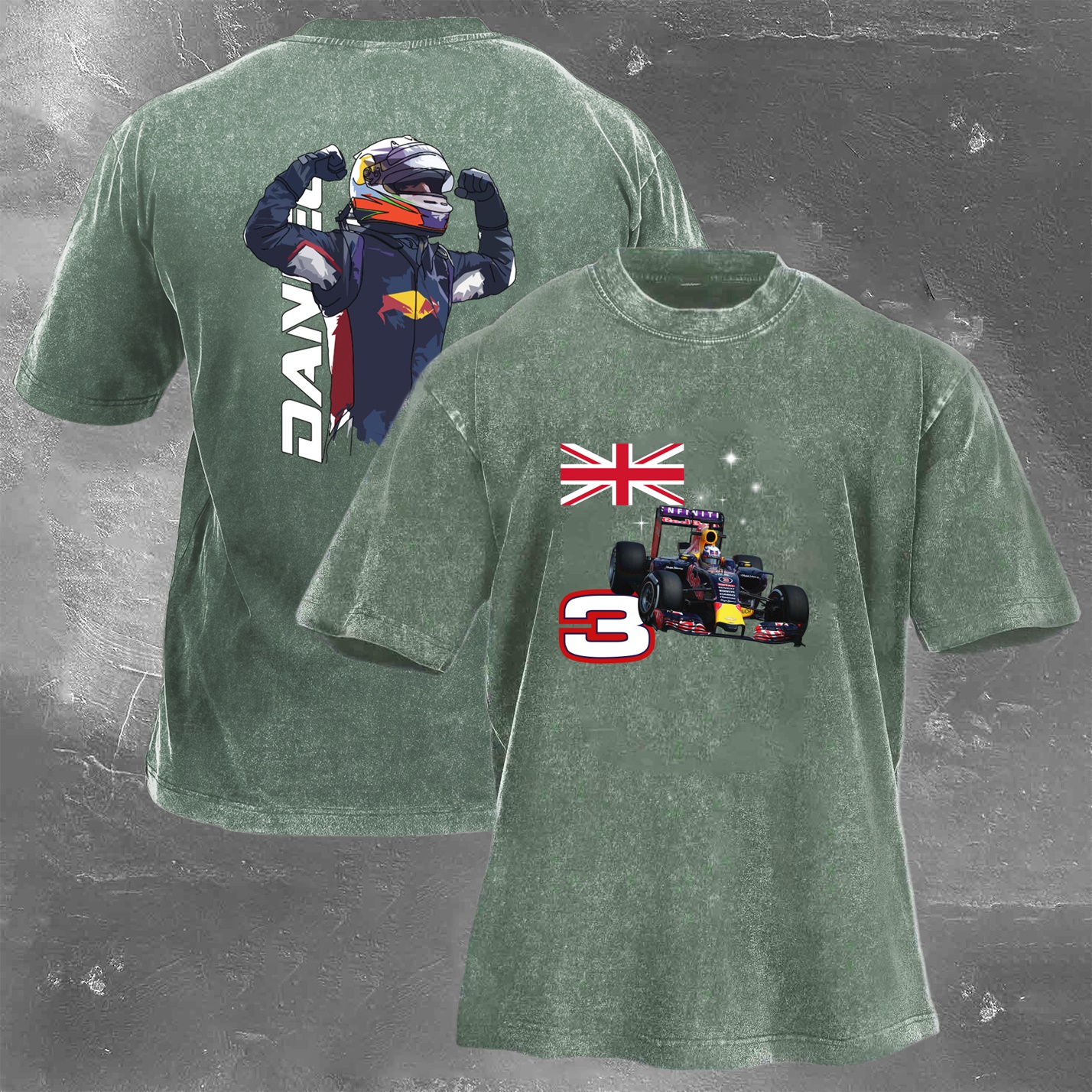 Racing Legend Vintage Cotton Washed T-Shirt 024