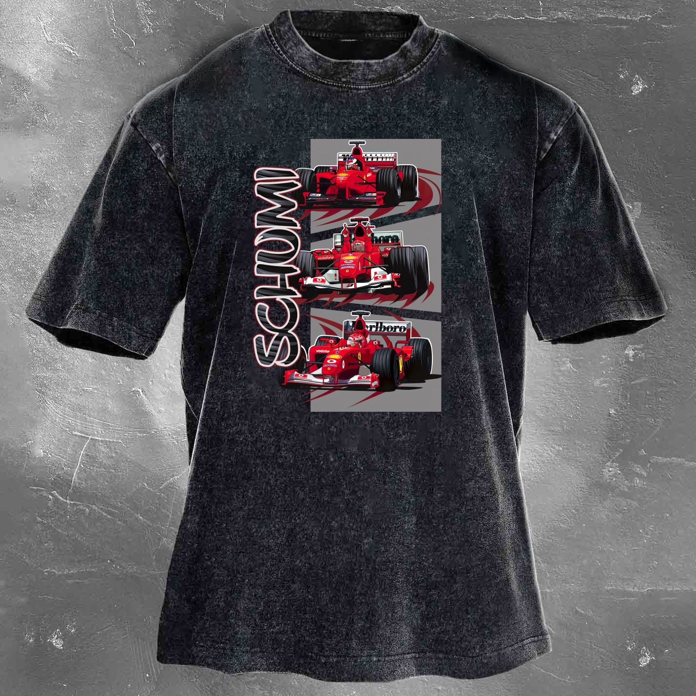 Racing Legend Vintage Cotton Washed T-Shirt 037